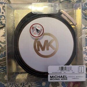 Michael Kors Monogram Black Belt New in Box. Size S/M